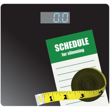 Reminder of losing weight clipart