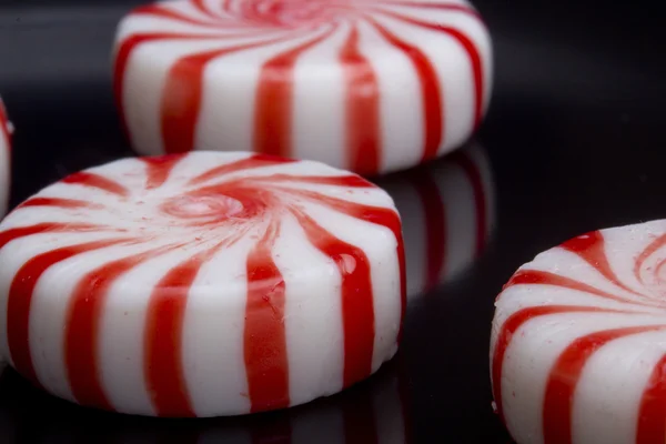 Red Striped Peppermints — Stock Photo, Image
