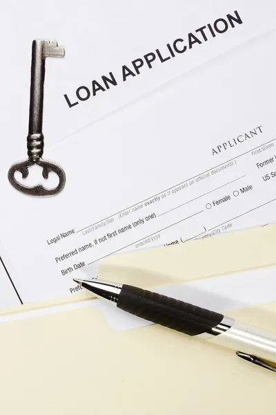 Loan Application Stock Photo