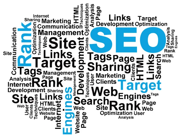 SEO Wordcloud — Stock vektor