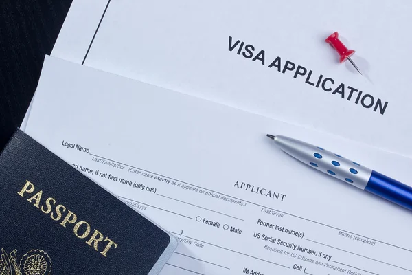 Pedido de visto — Fotografia de Stock