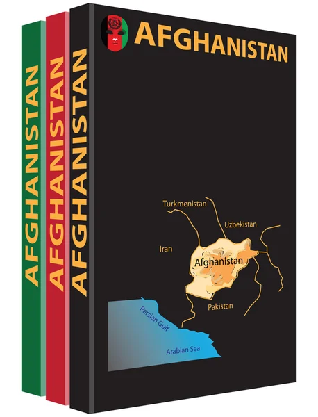 Boeken over afghanistan — Stockvector