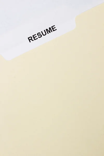 Resume Title Page — Stock Photo, Image