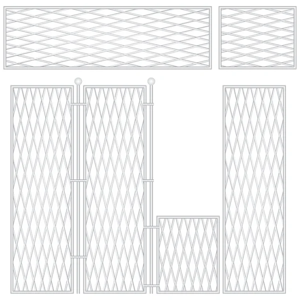 High sectional fence — Stock Vector