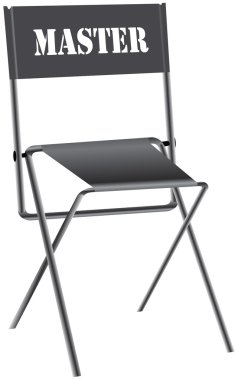 Chair for the master clipart