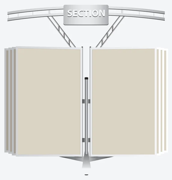 Komerční panelu Kniha — Stockový vektor