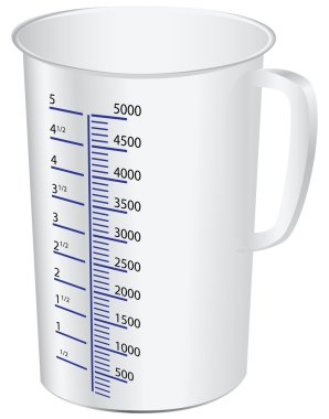 Measuring cup clipart