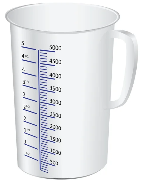 Measuring cup — Stock Vector