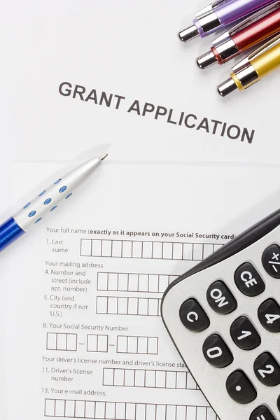 Grant Application — Stock Photo, Image