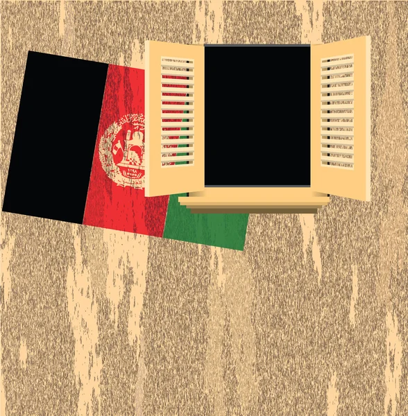 Bandera de Afghanistan — Archivo Imágenes Vectoriales