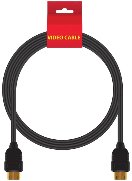 Cable de vídeo a la venta — Vector de stock