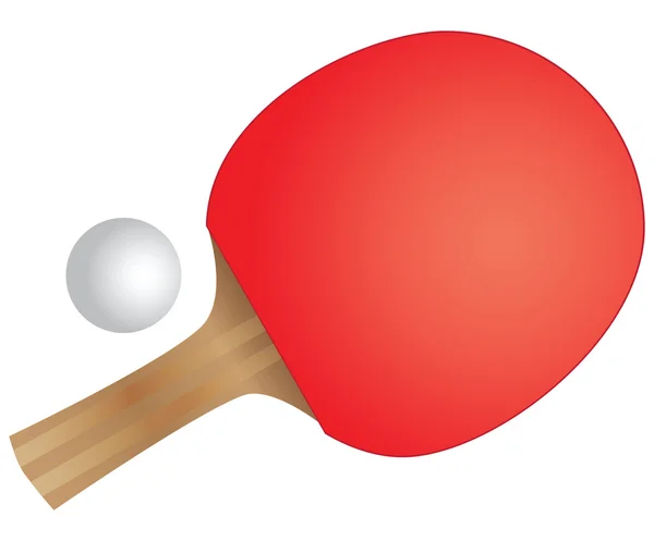 Stolní tenisová raketa — Stockový vektor