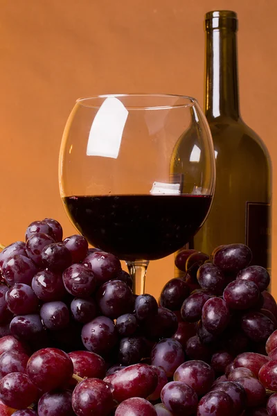 Glas Rotwein — Stockfoto