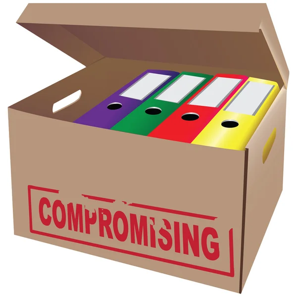 Compromettere — Vettoriale Stock