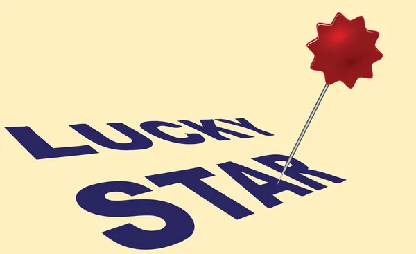 Szczęśliwą gwiazdą — Wektor stockowy