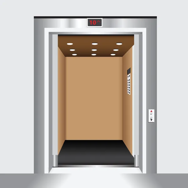 Open elevator door — Stock Vector