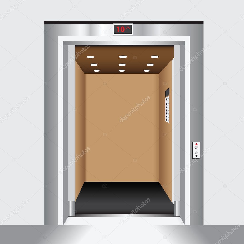 Open elevator door