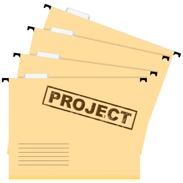 Project folders — Stock Vector
