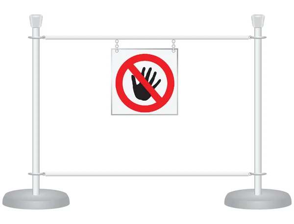 Stand barrière d'exposition — Image vectorielle