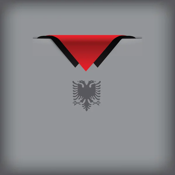 Albánia állam jelképe — Stock Vector