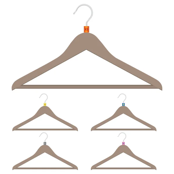 A set of hangers — Stock Vector