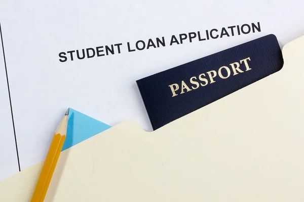 Pedido de empréstimo para estudantes — Fotografia de Stock