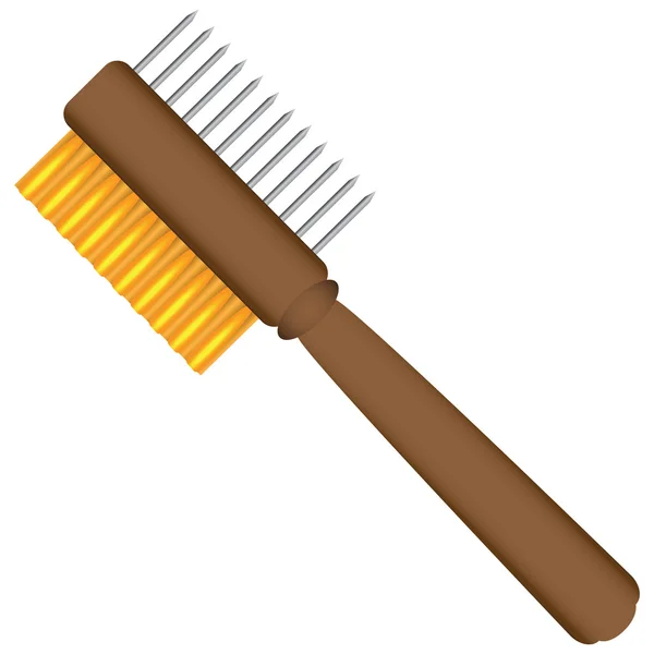 Cleaning Paint Brushes — Stock Vector