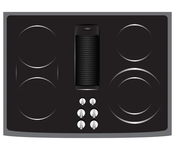 Electric Cooktop — Stock Vector