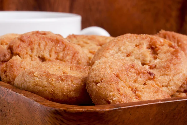 Koekjes met karamelvulling — Stockfoto