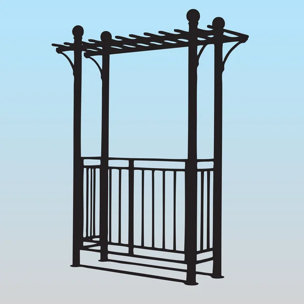 Декоративные ворота — стоковый вектор