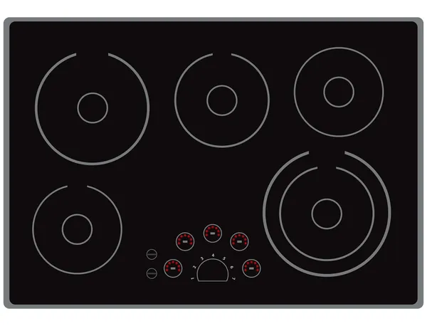 Electric Cooktop — Stock Vector