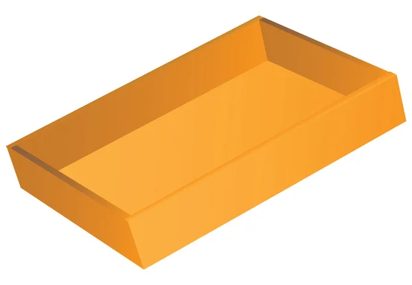 Caja de madera — Vector de stock