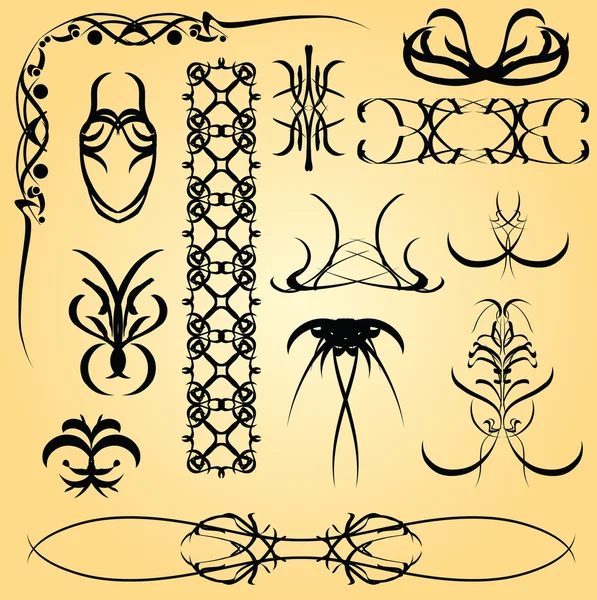 Ornamento calligrafia — Vettoriale Stock