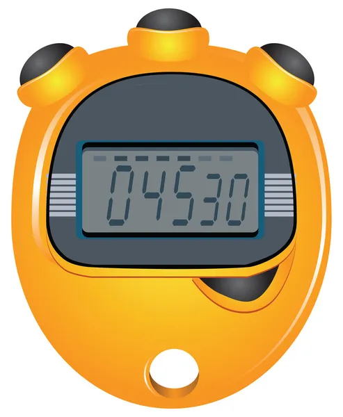 Cronômetro de exibição de dígitos — Vetor de Stock