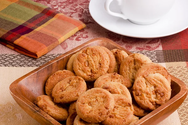 Cookies com enchimento de caramelo — Fotografia de Stock
