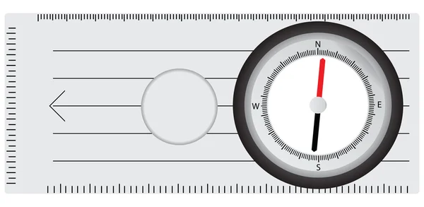 Brújula turística — Archivo Imágenes Vectoriales