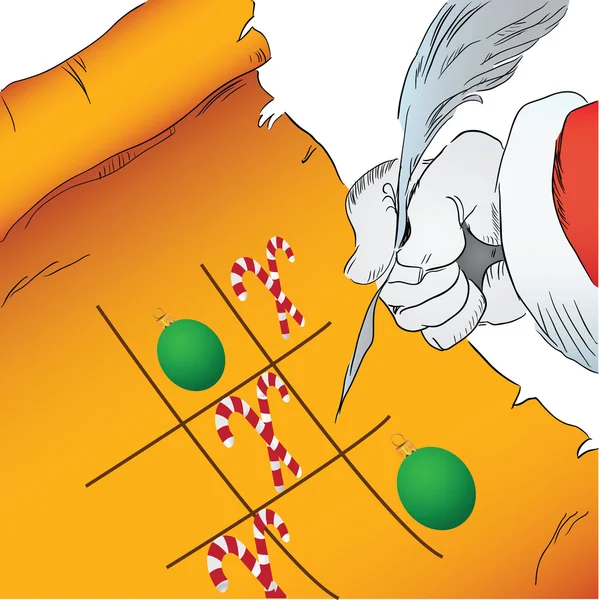 Natal tic tac toe — Vetor de Stock