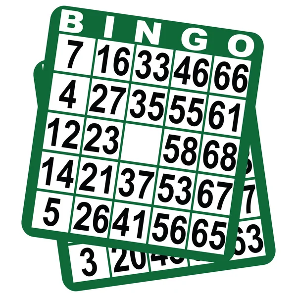 Bingo játék kártyák — Stock Vector