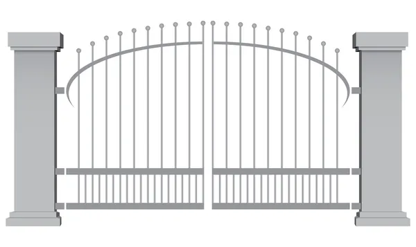 Steel gates — Stock Vector