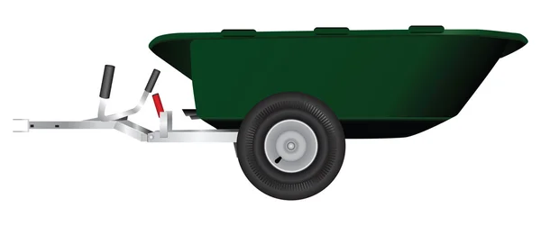Kruiwagen aanhangwagen — Stockvector