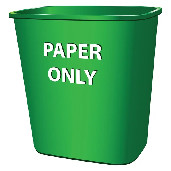 Behälter für Papier — Stockvektor