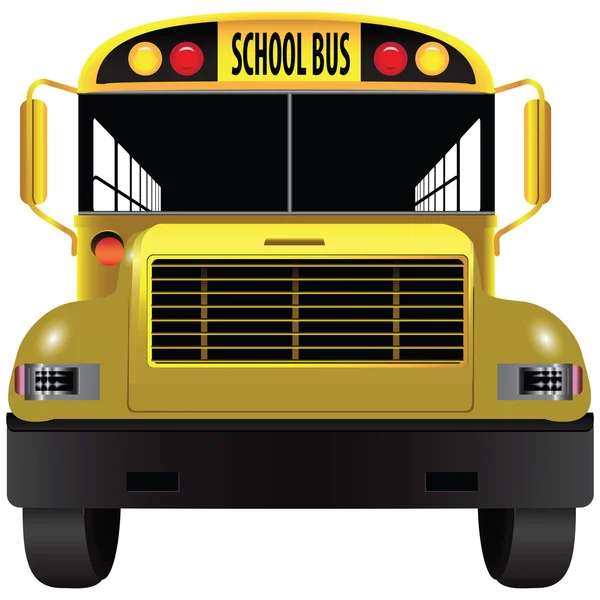 School bus front — Stock Vector