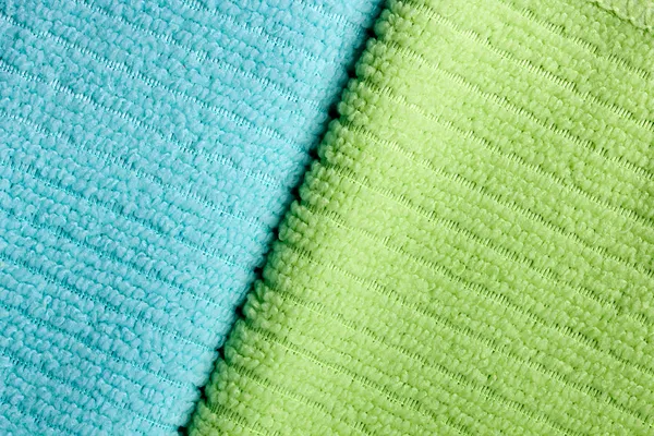 Zweifarbige Frottee-Handtücher — Stockfoto