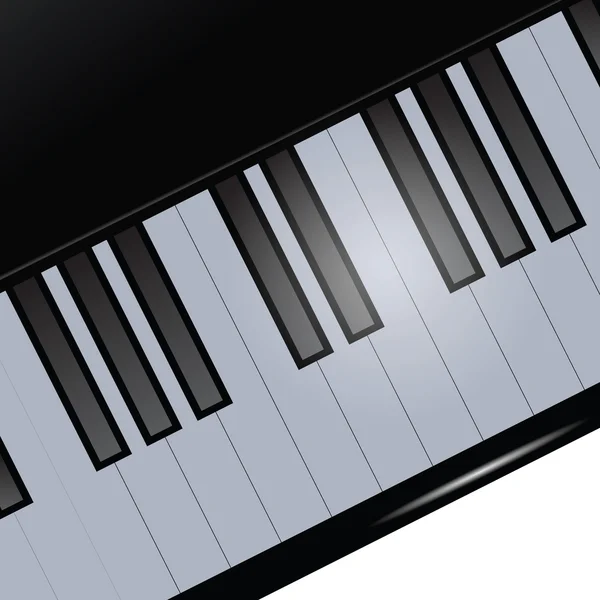 Teclado de piano — Vector de stock