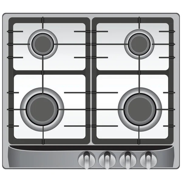 Cuisinière à gaz — Image vectorielle