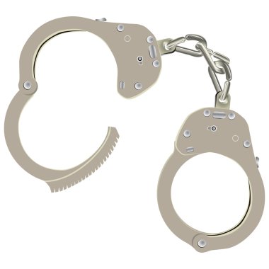 Open handcuffs clipart