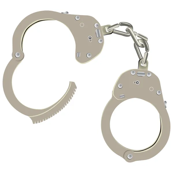 Open handcuffs — Stock Vector