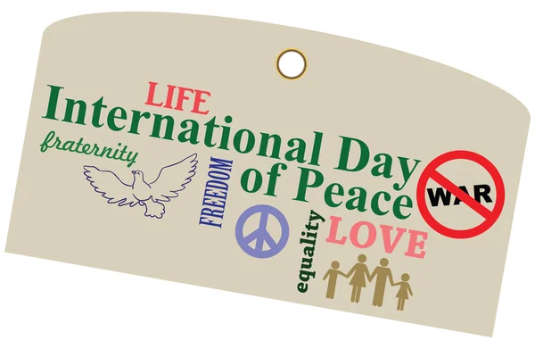 Dia internacional de paz — Vetor de Stock