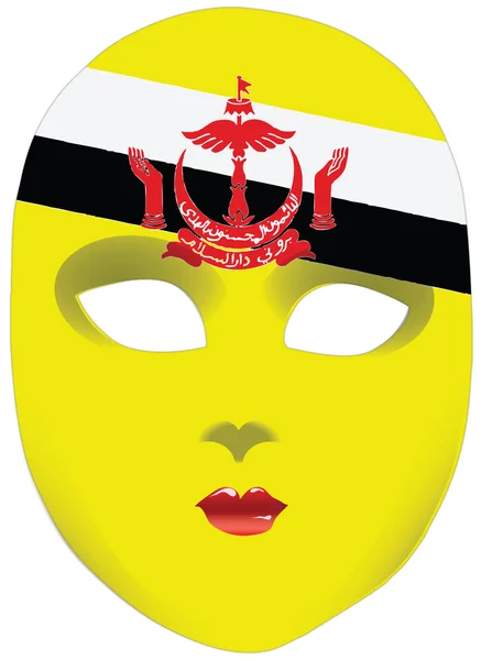 Brunei mask — Stock Vector