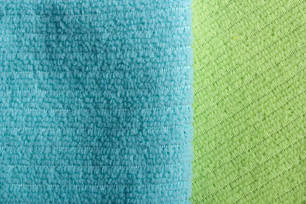 Två färg frotté handdukar — Stockfoto
